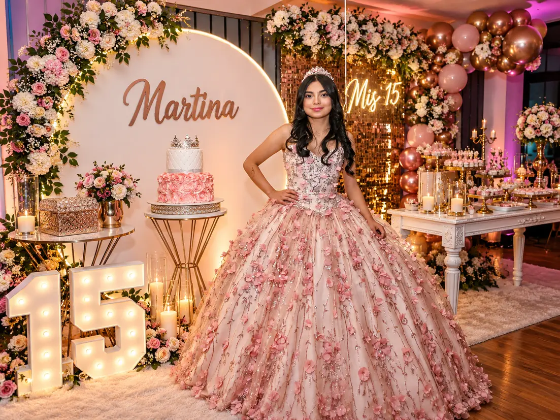 Decoración de fiesta infantil temática de superhéroes con globos y fondo de ciudad