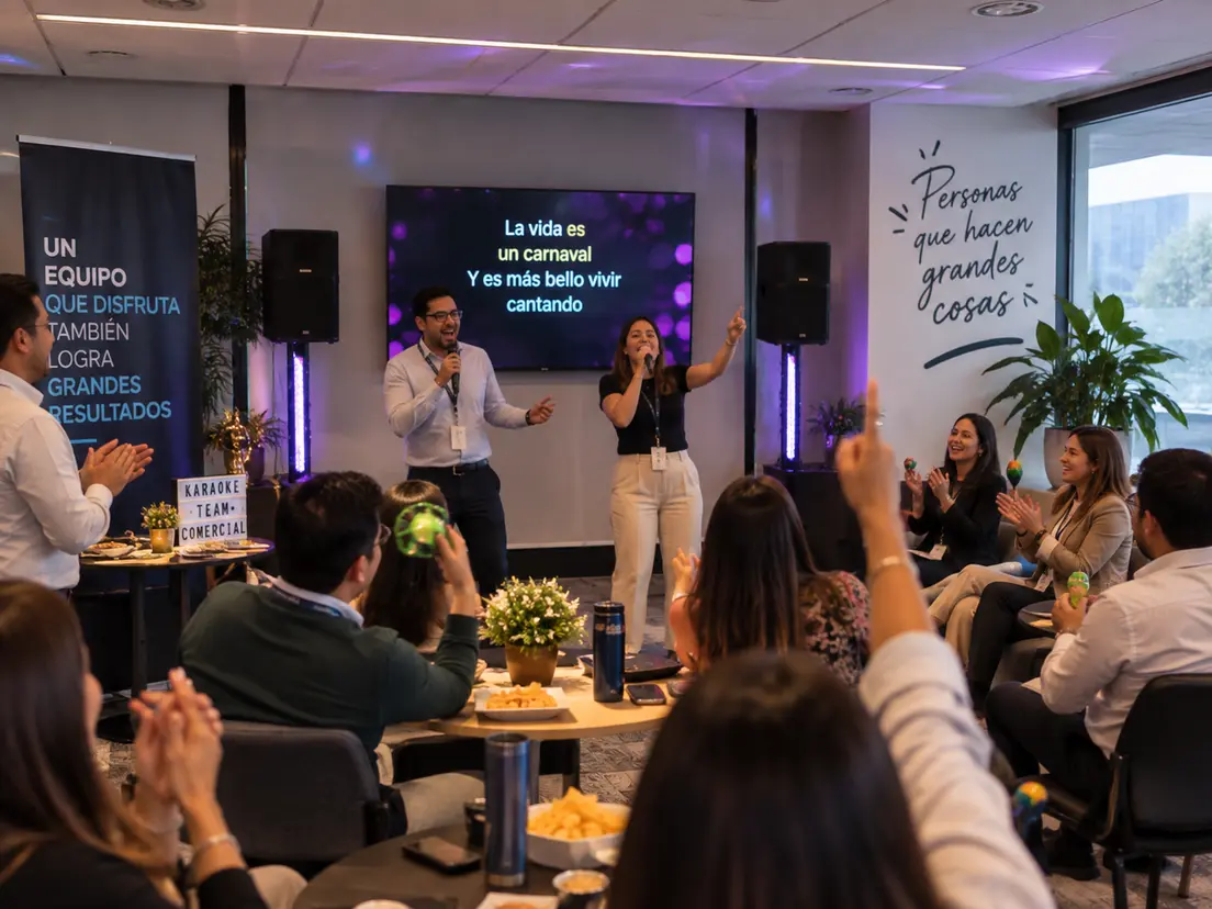 Actividad de integración corporativa al aire libre