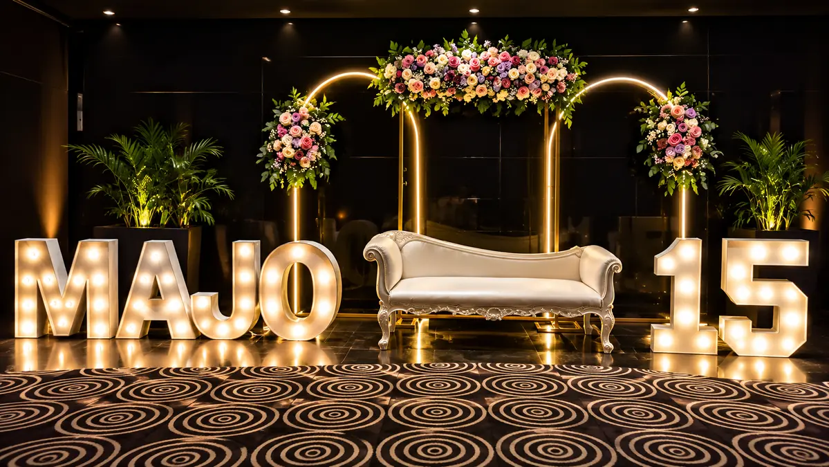 Decoración para fiestas de 15